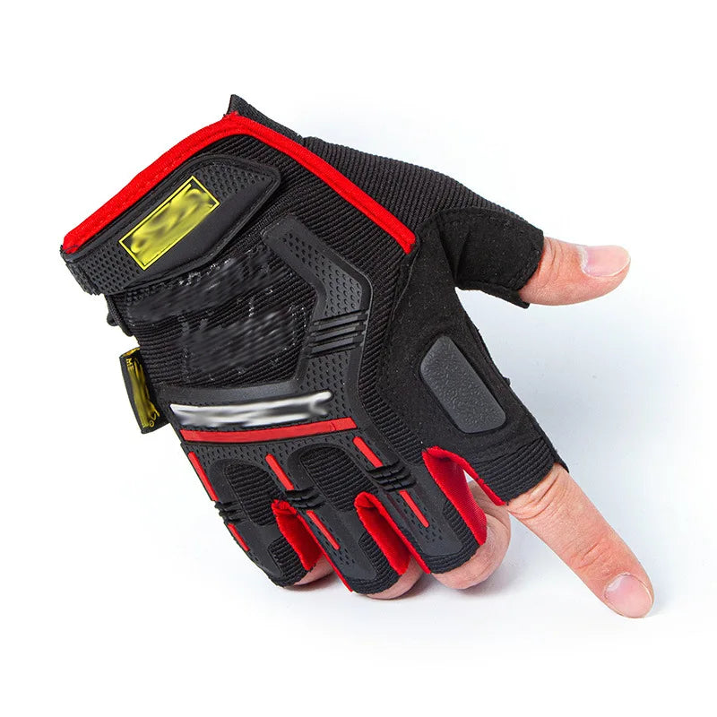 Men's Military Half-Finger Work Gloves - SEAL 4.0 Cut-Resistant Non-Slip Motorcycle Riding Training Sports Tactical Gloves