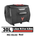 Waterproof Motorcycle Rear Seat Bag Travel Luggage Bag 30L Motorcycle Hard Shell Tail Bag Motor Riding Helmet Bag