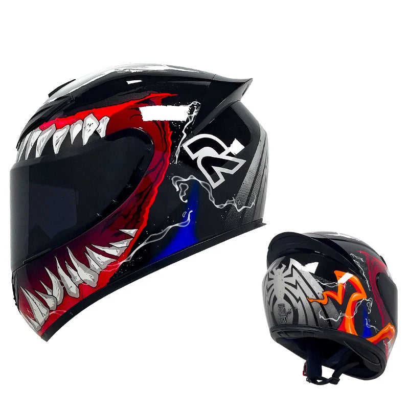 DOT Motorcycle Helmet cruise retro Motocross Full Face Helmet men and women four seasons Helmet riding Helmet Casco Capacete