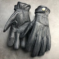 First Layer Cowhide Men's Motorcycle Gloves Retro Four-season Leather Thin Breathable Knight Outdoor Riding Protection
