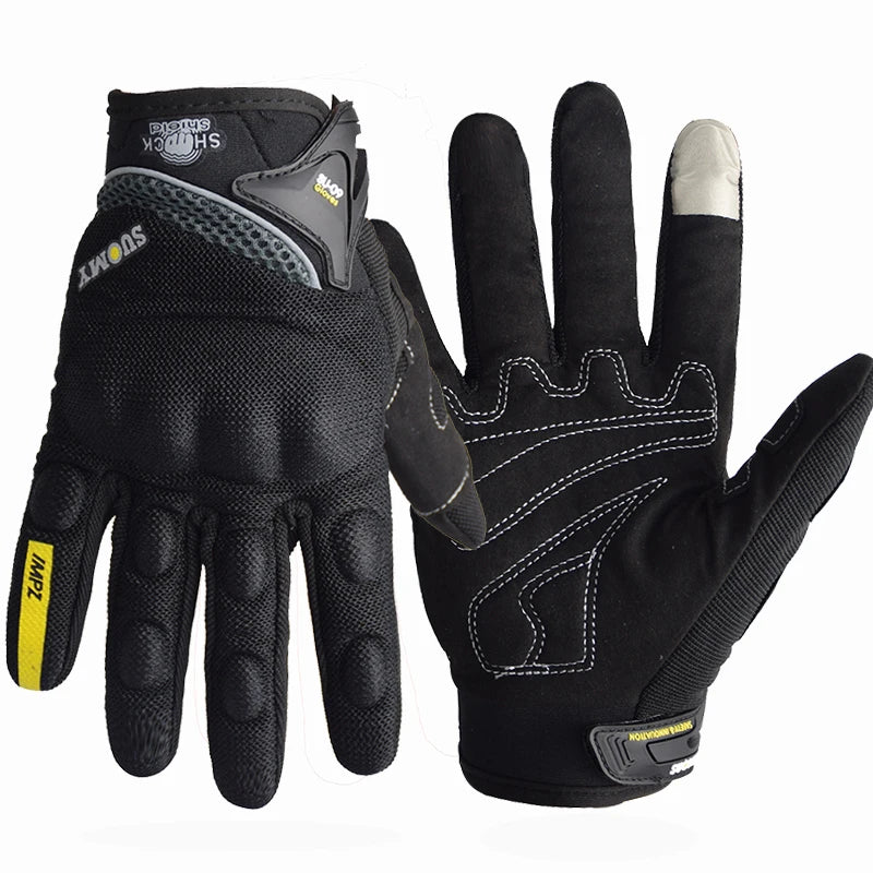 SUOMY Summer Motorcycle Gloves Touch Screen Full Finger Racing/Climbing/Cycling/Riding Sport Windproof Motocross Gloves Luvas
