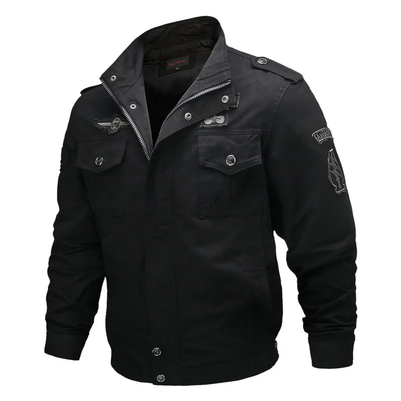 Lynjacye Military Tactical Male Army MA-1 Flight Bomber Jacket Mesh Racing Ride High-performance  Clothing Motorcycle Jacket