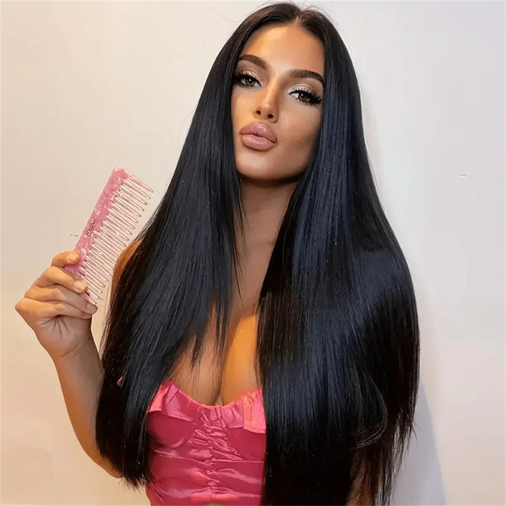 13x4 Lace Front Wigs Human Hair Straight Wig With Baby Hair HD Transparent Lace Frontal Wigs Pre Plucked Frontal Wigs Human Hair