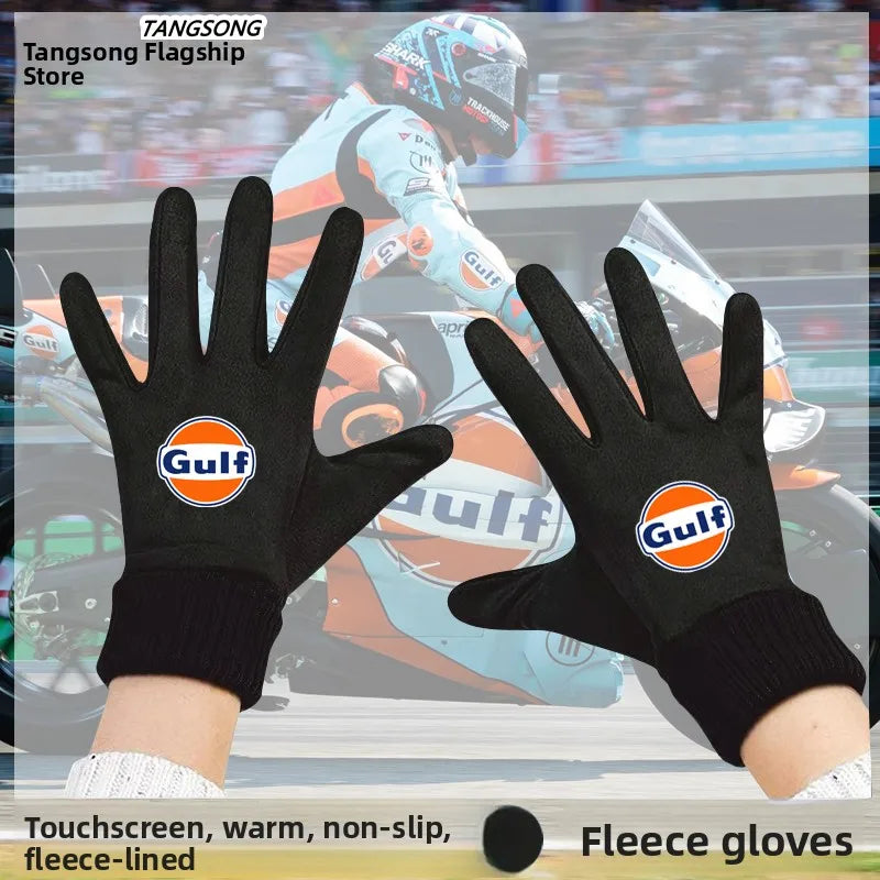 2025 New Trackhouse Motorcycle Riding Gloves Fleece Lined Touchscreen Warmth Bike Oil Gloves for Youth Winter Cycling Gloves