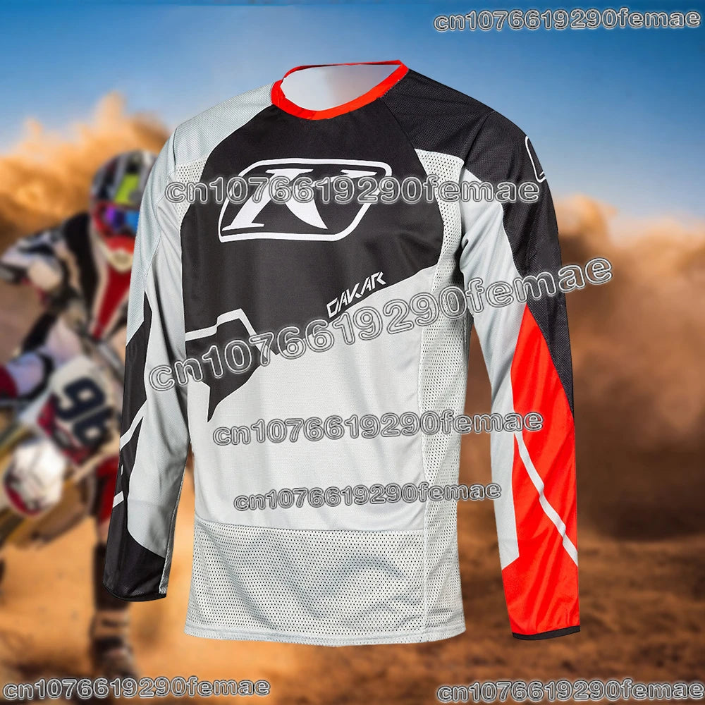 Klim Off-Road Motorcycle Stunt Shirt for Men, Downhill Biking Gear, Quick-Dry Sweat-Wicking Sports Apparel for Daily Adventures