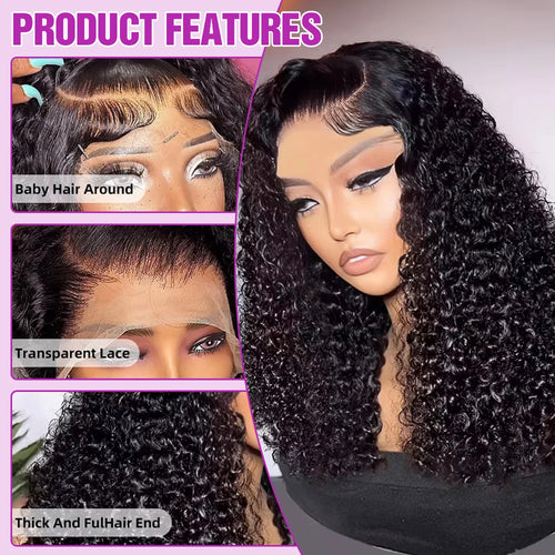 250% Density Water Wave 13x4 13x6 Hd Lace Frontal Wig 7x5 Glueless Human Hair Deep Wave Curly Full Lace Front Wig For Women Remy