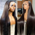 30 40 Inch Bone Straight 13x4 13x6 Hd Transparent Lace Frontal Wigs For Women 360 Pre Plucked Lace Wig Human Hair Lace Front Wig