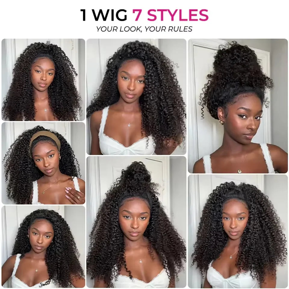 Half Wigs Human Hair Curly Human Hair Wig Short Human Hair Wigs Kinky Curly Wigs Human Hair Short Wig Brazilian Hair Wigs