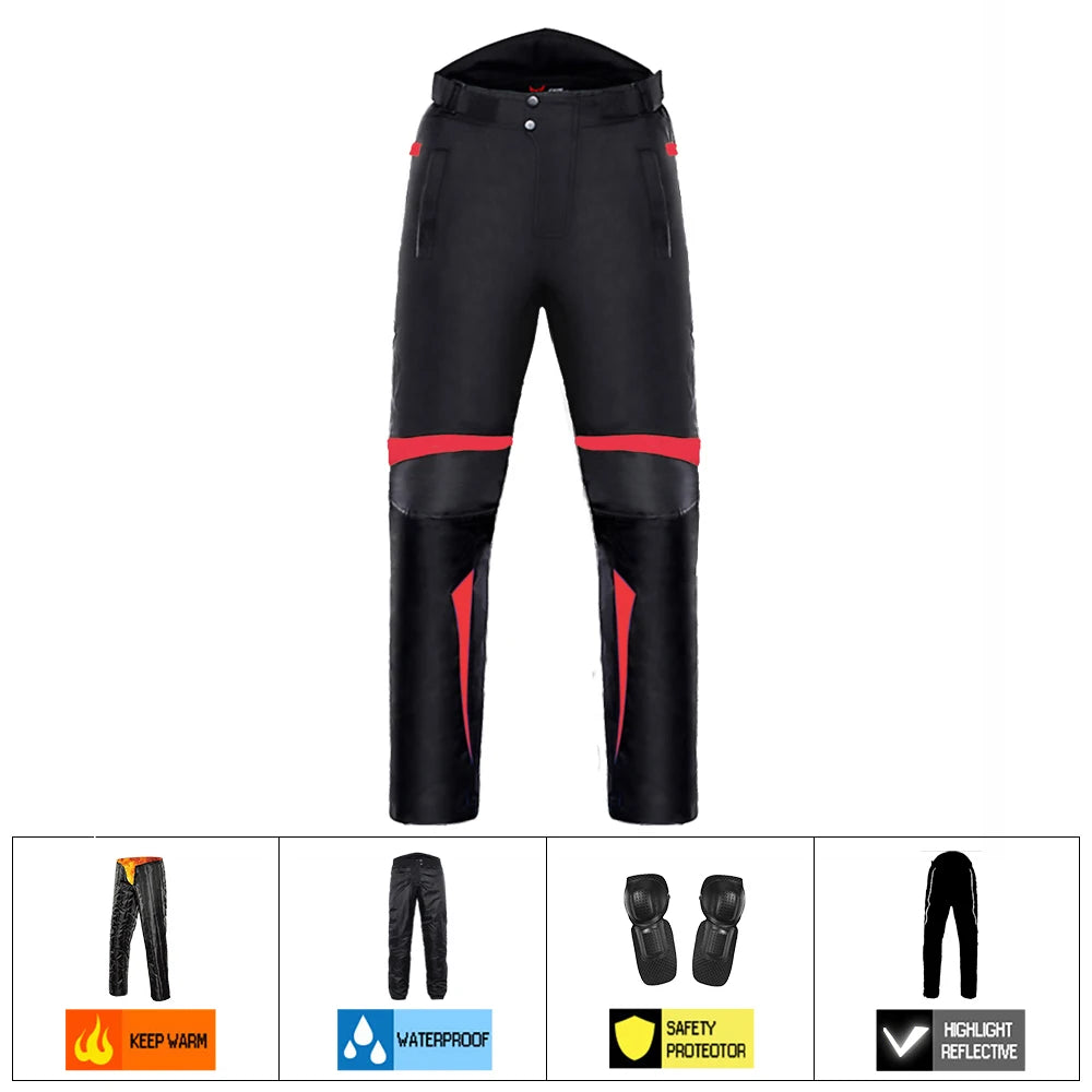 Motorcycle Jacket Pants Waterproof Windproof Moto Protection Motorbike Riding Moto Jacket Pants Four Season Cycling Clothing