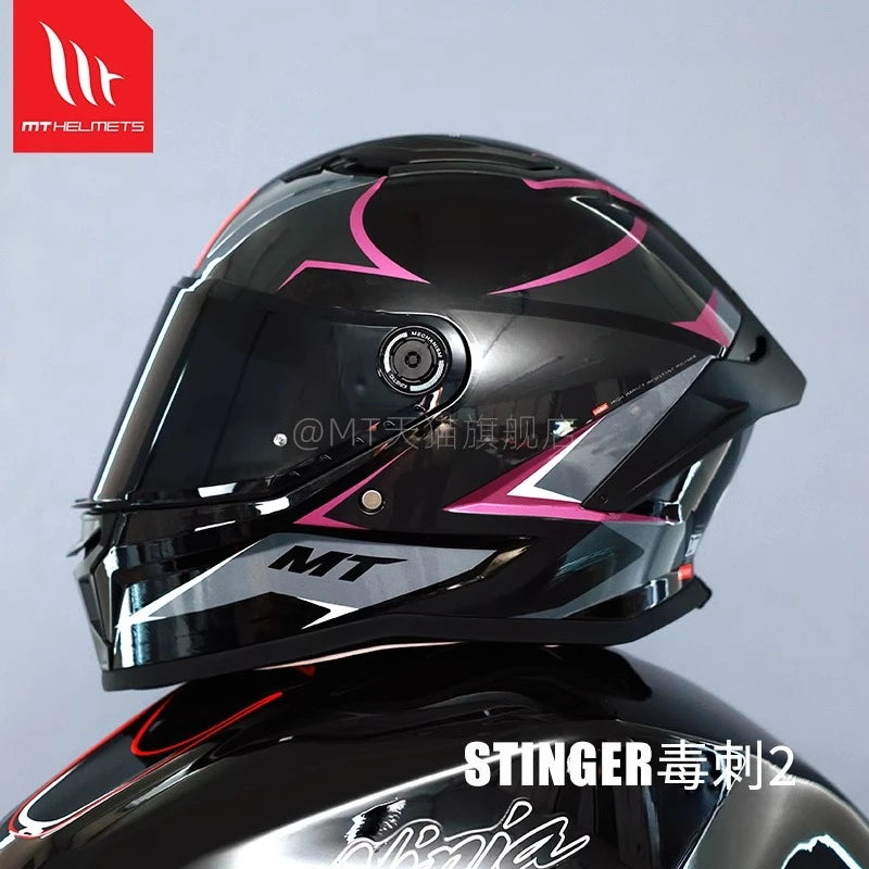 2025 MT Stinger 2 Motorcycle Helmet Full Face Dual Lens Helmet ECE DOT Certification Men Off-road Racing Casco Para Moto