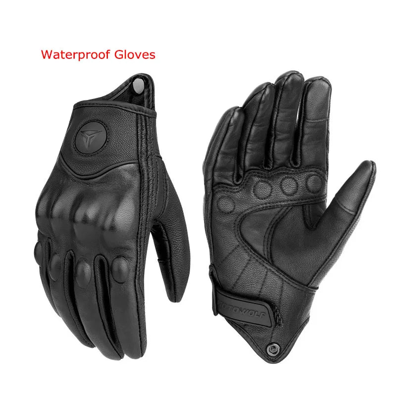 Motorcycle Gloves Men Women Moto Leather Gloves Cycling Winter Gloves Motorbike Motorcross ATV Motor Gloves Breathable Gloves