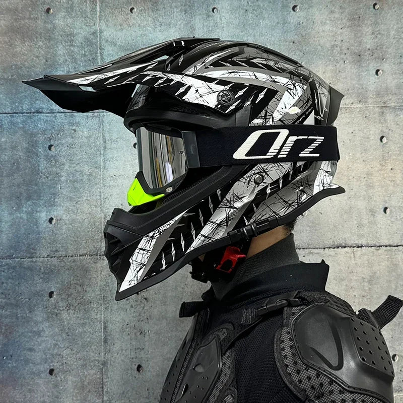 New Motorcycle Helmet Full Face Double Lens Off-Road Racing Helmet Four Seasons Cascos Para Moto Capacete De Moto DOT Casco Moto