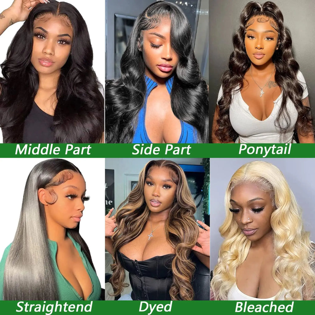 180% Density Body Wave Lace Front Wig Human Hair 13x6 HD Lace Frontal Human Hair Wig Wig with Natural Hairline Brazilian Hair