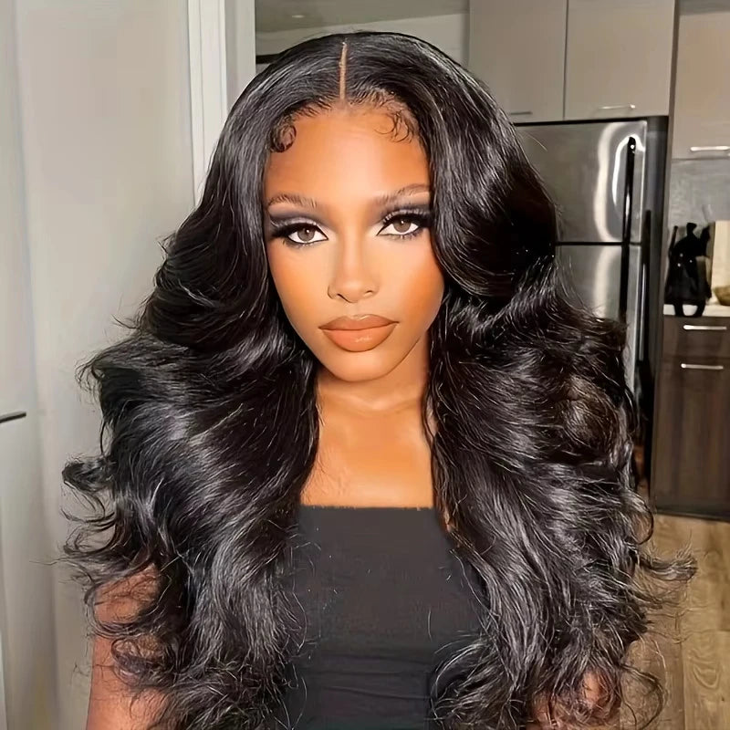 13x6 Body Wave Lace frontal Wig Human Hair Pre Plucked Glueless 13X4 Brazilian Body Wave HD Transparent Lace Wigs For Women