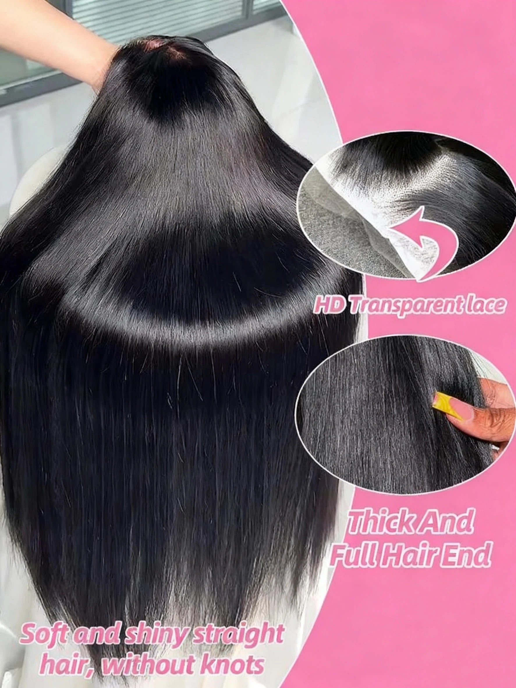 Lakeisha Wigs Human Hair Brazilian 13x6 Bone Straight HD Lace Frontal Wig Preplucked Lace Front With Baby Hair For Black Women