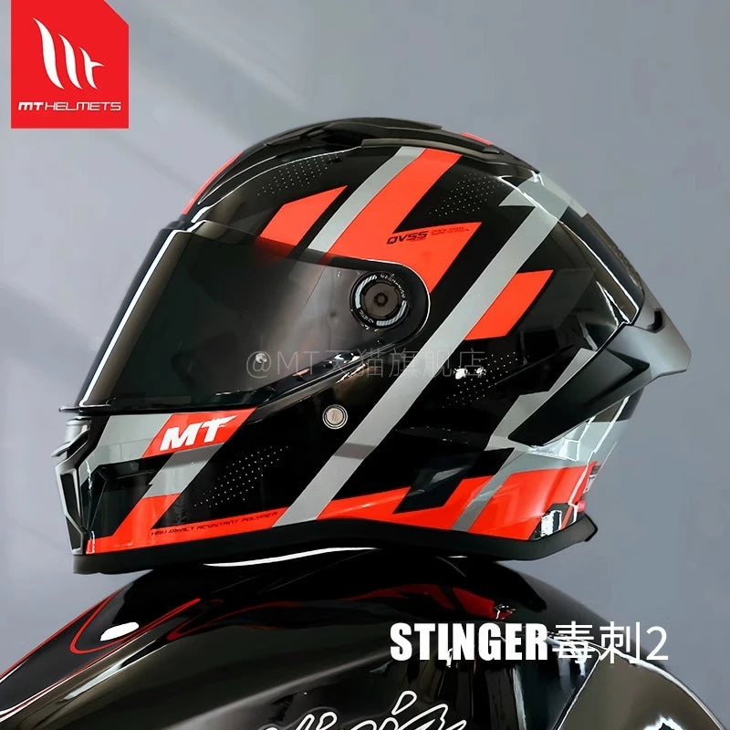 2025 MT Stinger 2 Motorcycle Helmet Full Face Dual Lens Helmet ECE DOT Certification Men Off-road Racing Casco Para Moto