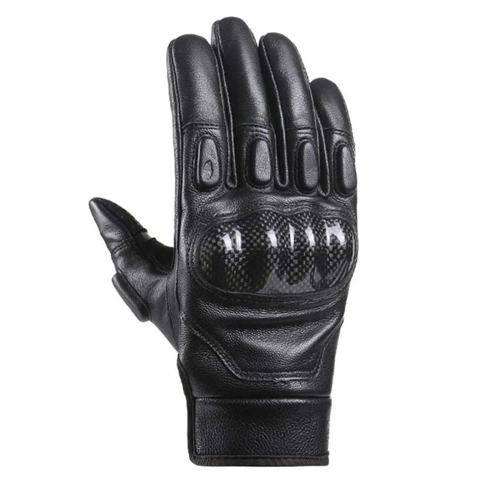 Leather Motorcycle Gloves Full Finger Touch Screen Guantes Moto Motorbike Riding Gloves Wear-resistant Motocross Gloves