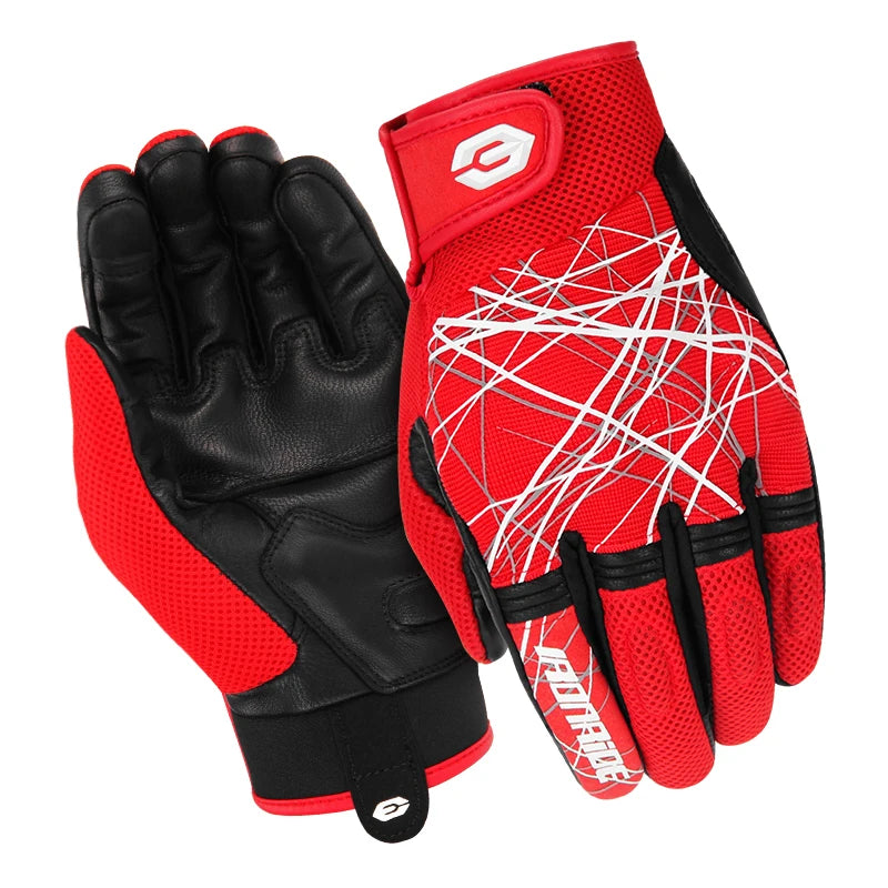 Summer Motocross Riding Racing Gloves Touch Screen Motorcycle Full Finger Protective Gloves Breathable Motorbike Non-slip Gloves
