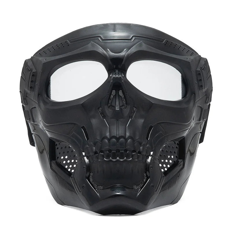 Motorcycle skull mask wind goggles outdoor sports riding glasses Halloween props windproof tactical mask