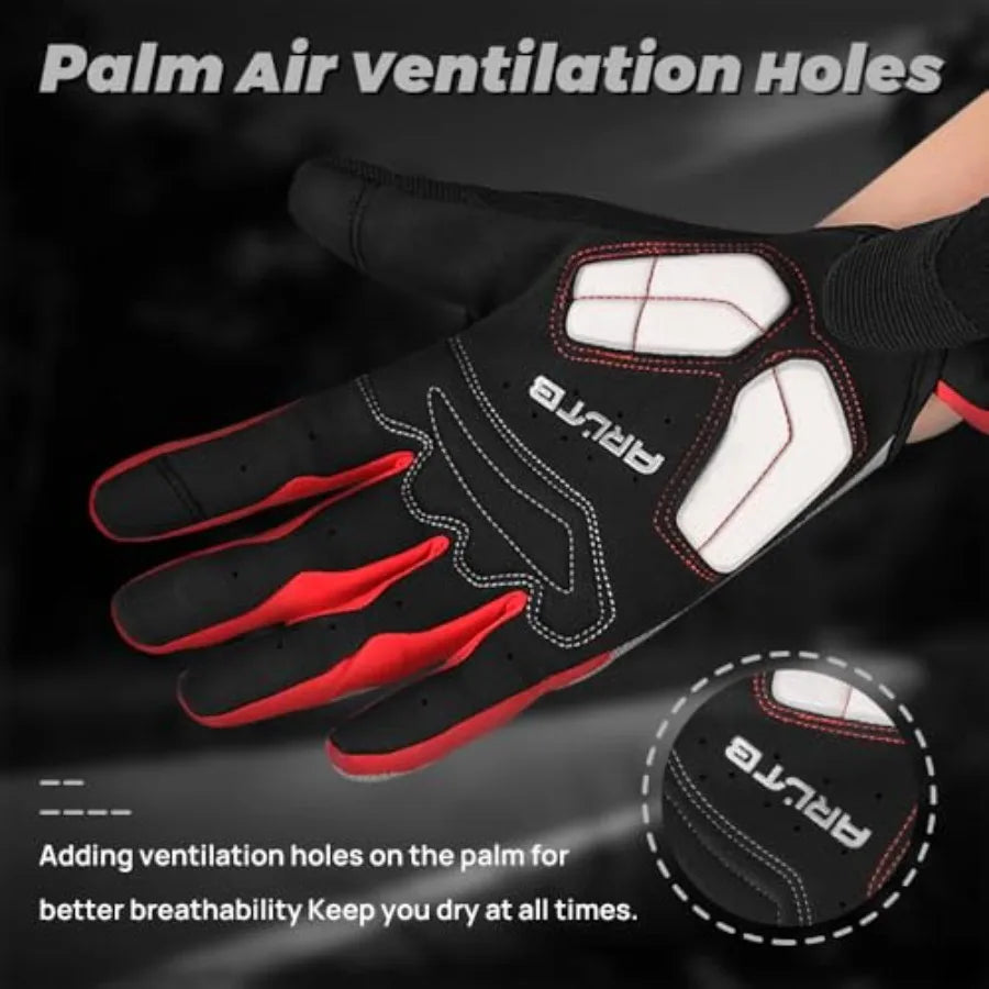 Cycling Gloves for Men and Women Mountain Bike Gloves for Bike Riding Mountain Bicycle Dirtbike Motorcycle BMX MTB Motocross Ra
