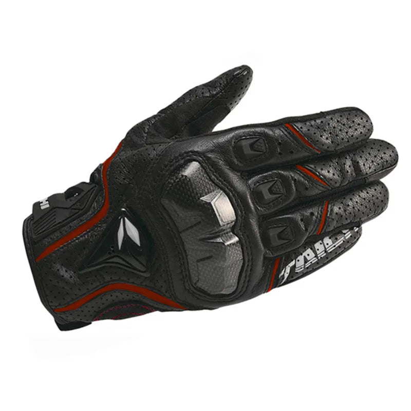 Motorcycle Gloves Genuine Leather Men's Motocross Racing Gloves RST390 Gloves Four seasons Touch Screen Guantes Moto