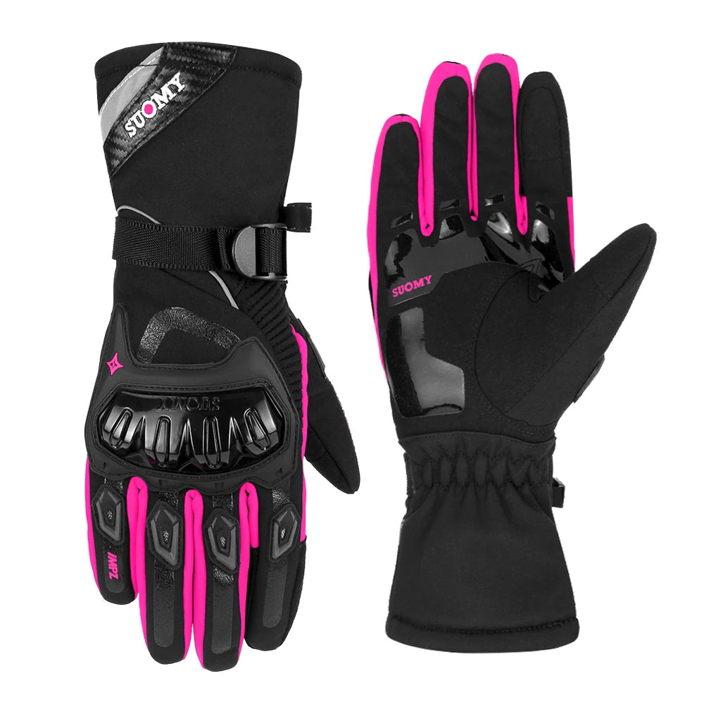 Women Winter Warm Motorcycle Gloves Anti Fall And Anti-collision Off-road Motorcycle Riding Gloves Touch Screen Waterproof Glove