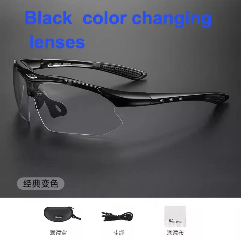 West Rider Unisex Polarized Color Changing Riding Glasses Windproof Outdoor Sports Motorcycle Running Goggles for Men And Women