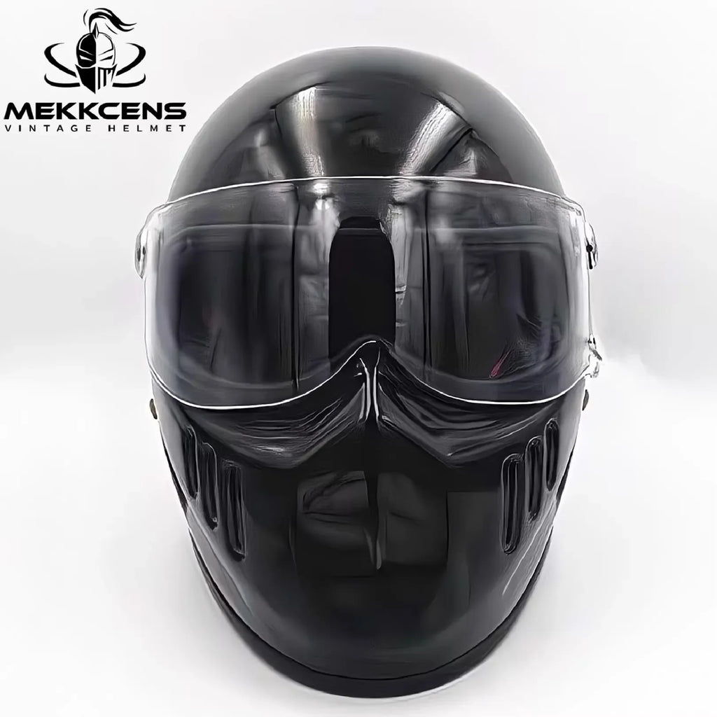 High Strength Fiberglass Classic Retro Full Face Helmet, for Harley Motorcycle and Cruise Motorcycle Protection Helmets
