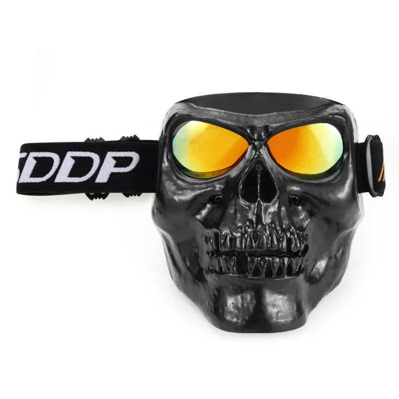 Yolinson Motorcycle Goggles Helmet Mask Outdoor Riding Motocross Skull Windproof Wind Glasses Sandproof Goggle Kinight Equipmetn