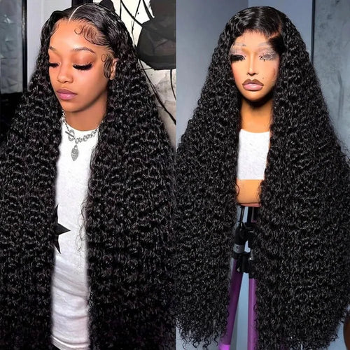 200% Density Deep Wave Lace Frontal Wig 30 40 Inch 13x4 13x6 Hd Lace Front Human Hair Wigs 100% Human Hair Wig For Black Women