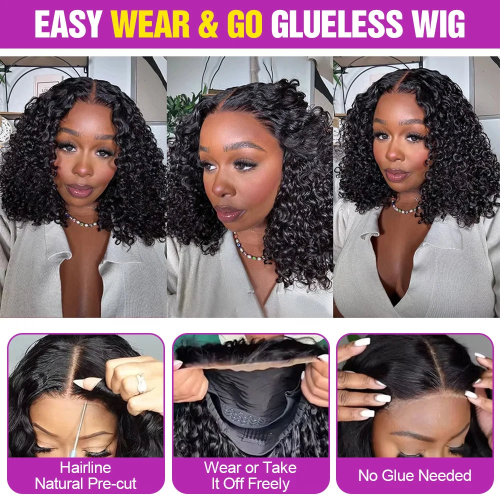 250% Density Water Wave 13x4 13x6 Hd Lace Frontal Wig 7x5 Glueless Human Hair Deep Wave Curly Full Lace Front Wig For Women Remy