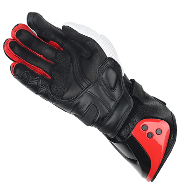 Two-X Gp Pro Motorcycle Leather Gloves Long Gloves Motorbike Moto Racing Leather Gloves All Sizes