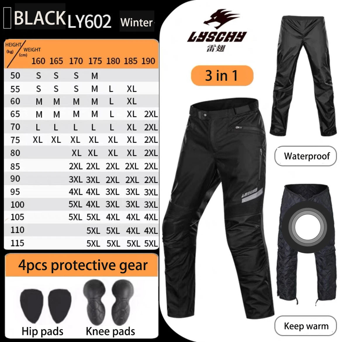 Winter Warm Motorcycle Jacket Pants Suit Waterproof Men Motorbike Riding Moto Jacket Protective Gear Armor Clothing