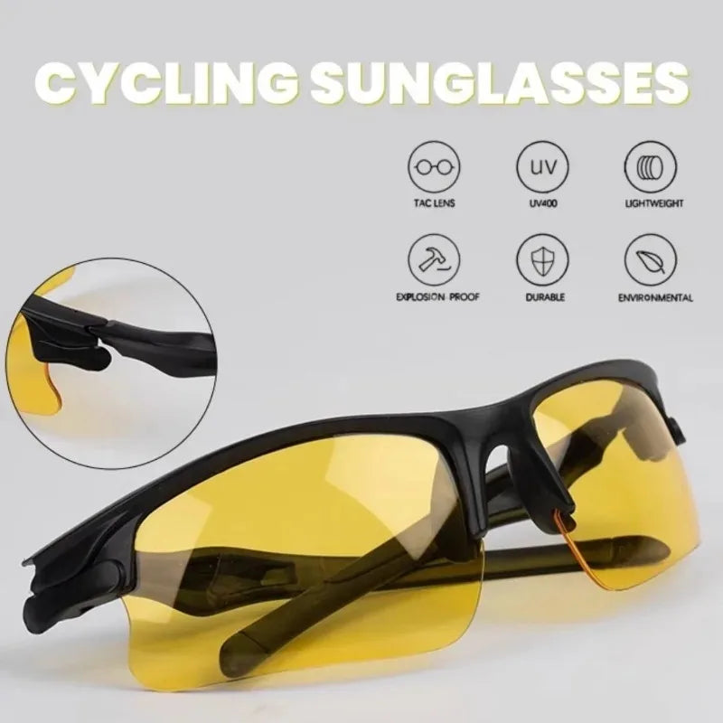 Men Protective Glasses Anti-glare for Driving Goggles Glasses Outdoor Sports Riding Motorcycle Sunglasses UV400 Eyewear