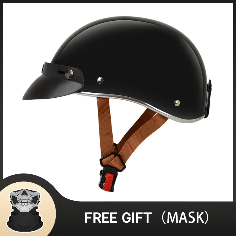 Hot Sale Cute Pink Motorbike Half Face Motorcycle Helmets for Women Chopper Biker Unisex Cascos Para Moto with DOT Approved