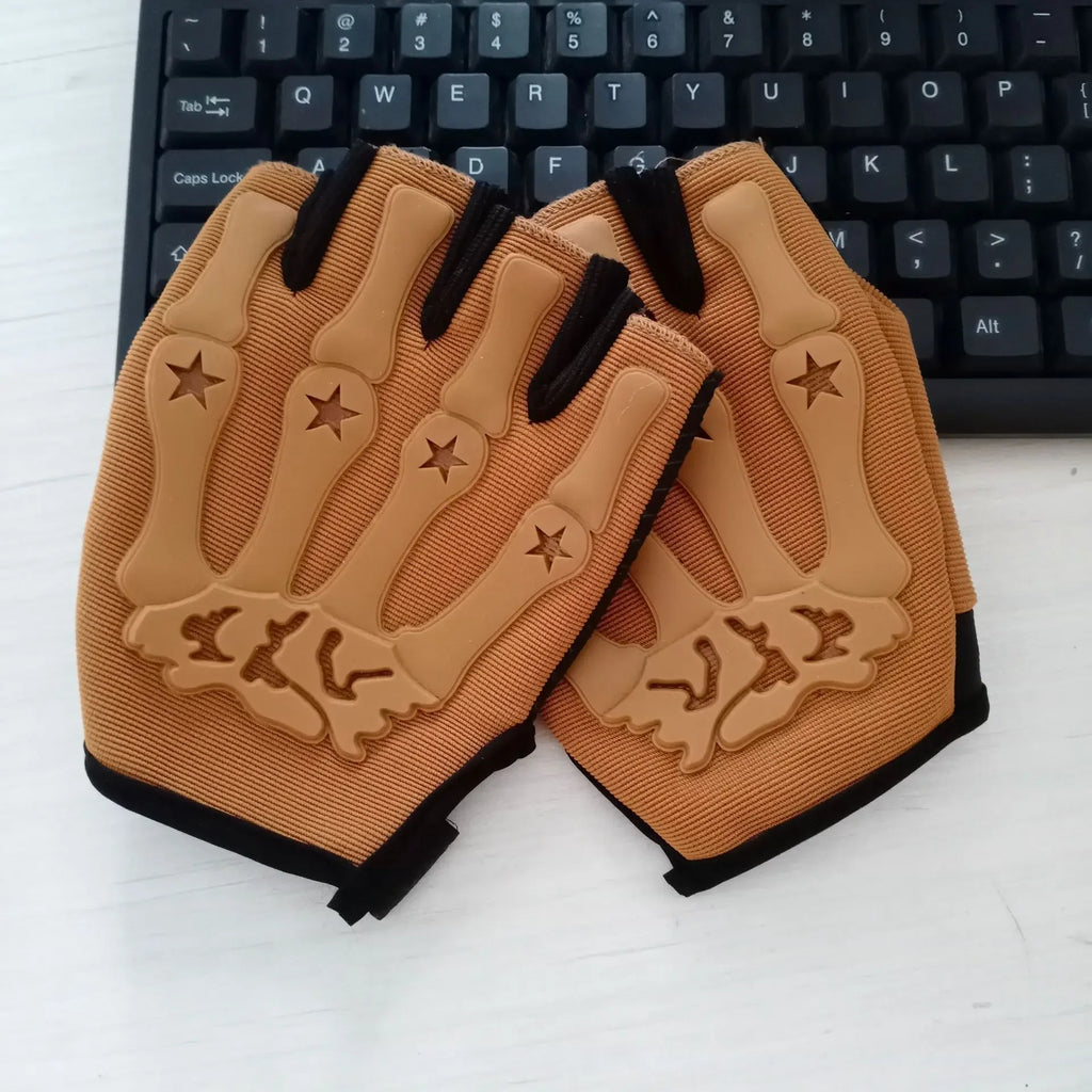 Tactical Riding Fingerless Gloves Non-slip Half Finger Gloves for Motorcycle Cycling Climbing Hiking Hunting Outdoor Sports