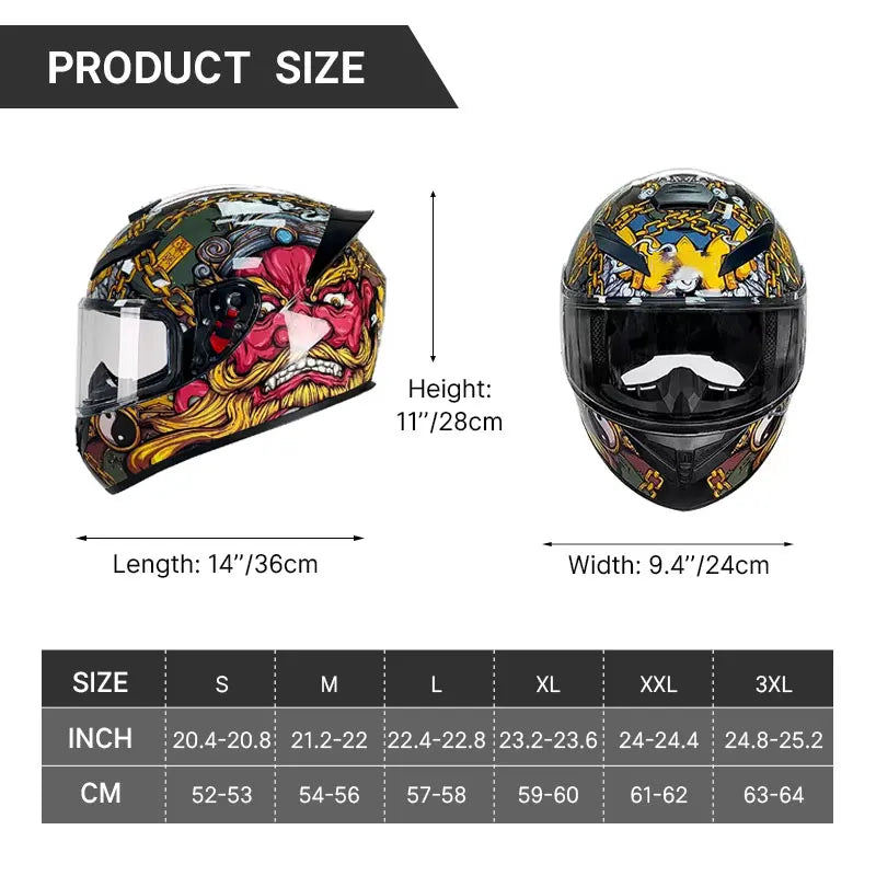 Latest Personalised Design Grey Wolf Pattern Motorcycle Full Face Helmet DOT Approved Possess Unmatched Comfort Thrilling Rides