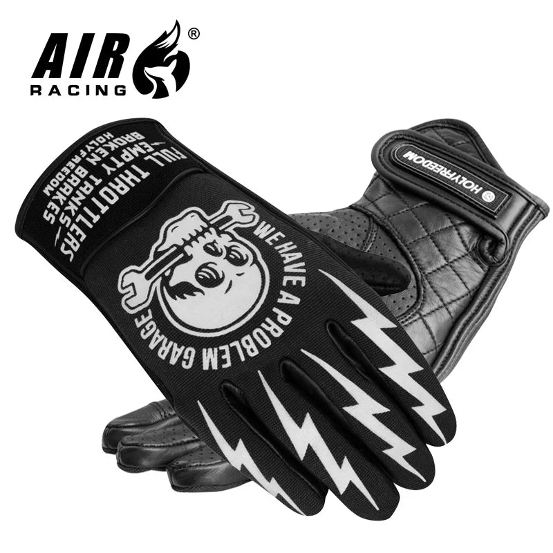 Motorcycle Gloves Motorcycle Gloves Racing Long Hard Shell Leather Riding Gloves Thick Breathable Gloves