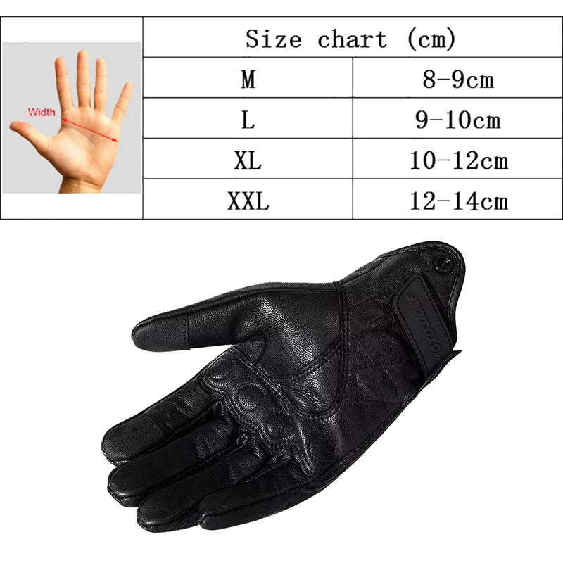 Motorcycle Gloves Men Women Moto Leather Gloves Cycling Winter Gloves Motorbike Motorcross ATV Motor Gloves Breathable Gloves