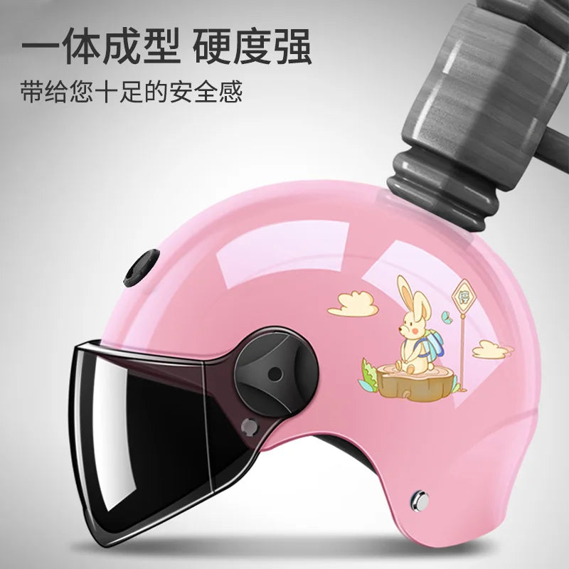 Kids Helmet for Electric Motorcycle Bike Children Safety Helmet for Boys Girls Toddler Summer Winter Half Helmet