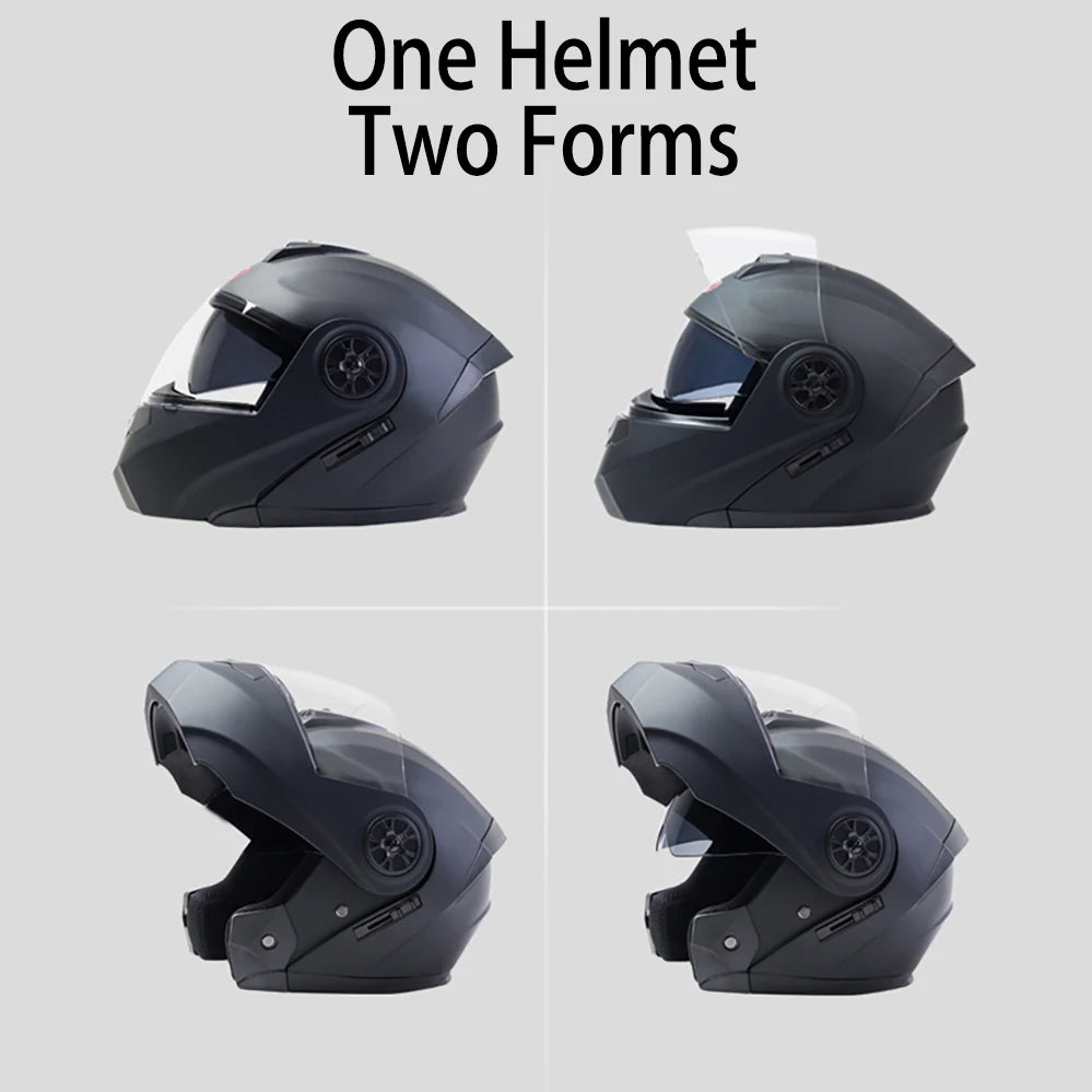 Personalised Full Face Casco Flip Up Motocross Racing Motorcycle Helmet Safety Downhill Modular Men Women Moto DOT Approved ECE
