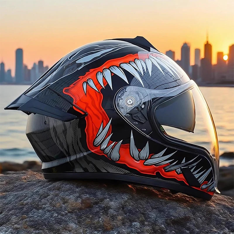 Full Face Motorcycle Helmets Latest Downhill Racing Motorbike Riding Casco Capacete De Moto DOT Approved For Men Women Kask