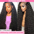 Deep Wave Lace Front Wigs Human Hair 13x4 Lace Front Wigs For Women Curly Human Hair Wig 13x6 Lace Frontal Wigs  Pre Plucked