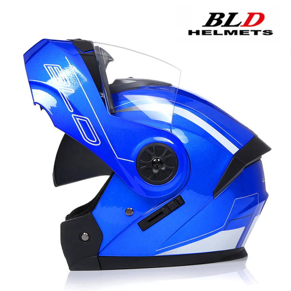 Personalised Full Face Casco Flip Up Motocross Racing Motorcycle Helmet Safety Downhill Modular Men Women Moto DOT Approved ECE