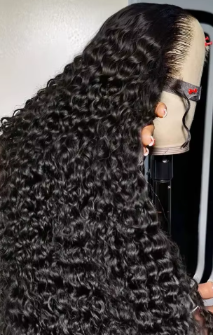 250 Density 13x6 Hd Lace Frontal Wigs Brazilian 32 34 40 Inch Deep Wave Curly  Human Hair Wigs 100% For Black Women Preplucked