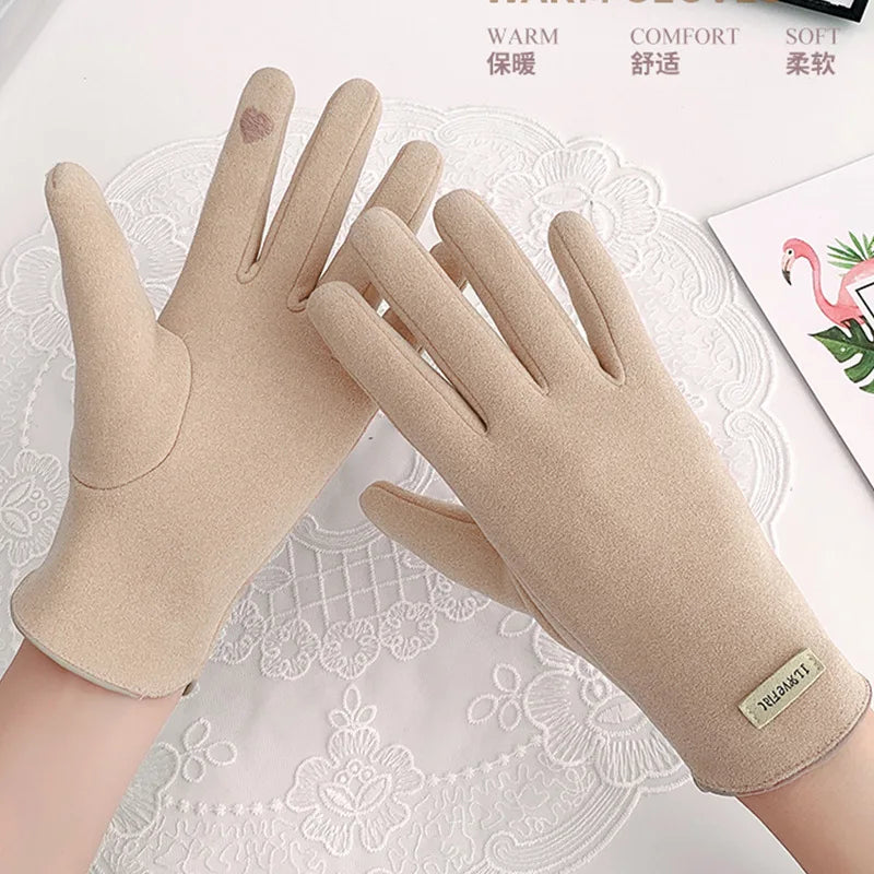 Men's Thin Fce Lined Gloves for Cycling And Motorcycle Riding Touch Screen ible Warm Driving Gloves Spring Autumn