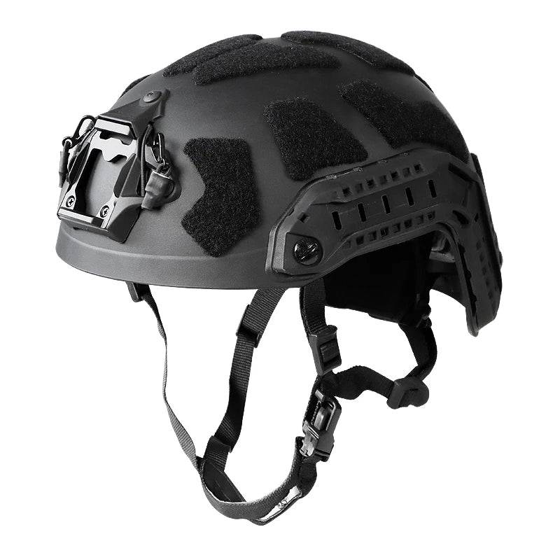 BOOIU Fast Tactical Helmet Adjustable Knob ABS High Cut Guide Rail Damping Protective Helmet Outdoor Airsoft Military Helmets