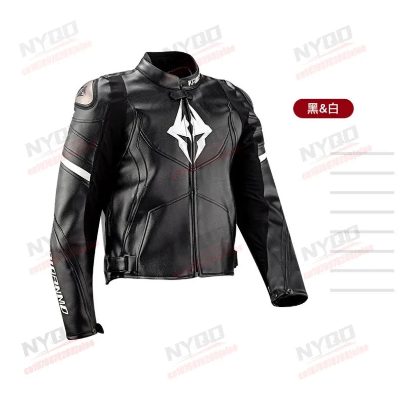 Men Women Motorcycle Riding Suit Waterproof Winter Warm Racing Jacket Pants Set Windproof Anti-Fall Riding Leather Clothing