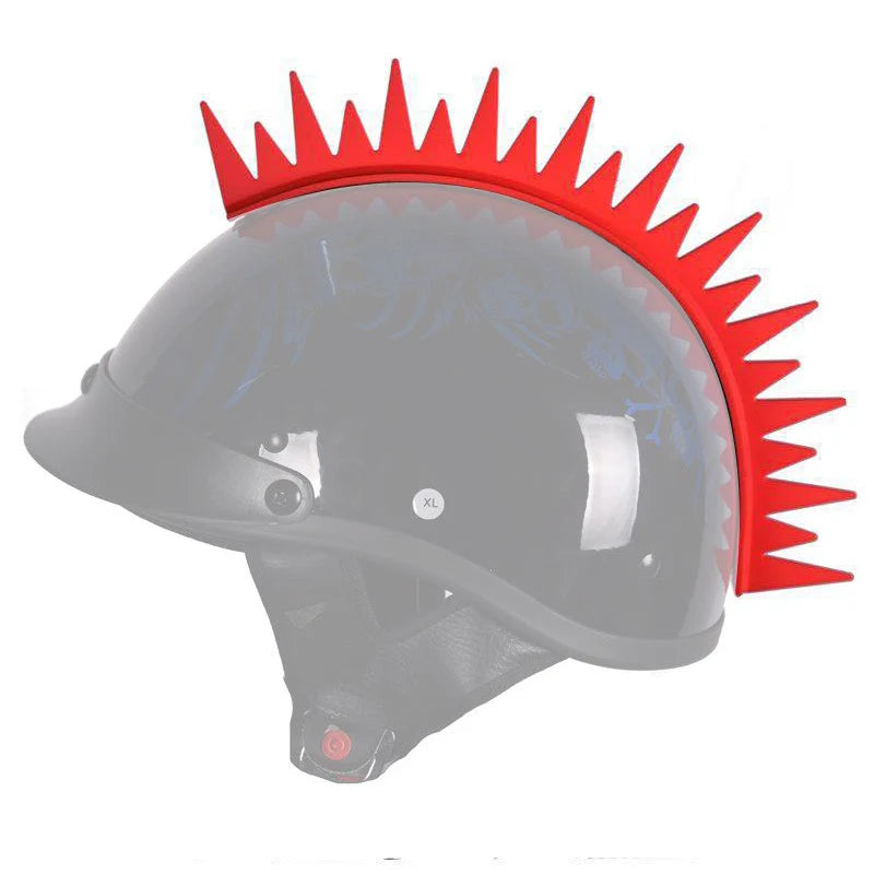 Universal Rubber Dirt Biker Motocross Mohawk Biker Helmet Mohawks Spikes Motorcycle Helmet Mohawk Sticker Decoration Accessories