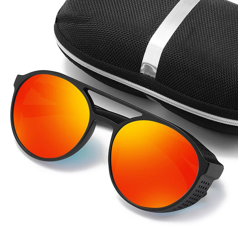 New Sunglasses Driving Glasses Polarized Sunglasses Men Women Round Box Outdoor Fishing Riding Mirror Motorcycle Running Travel